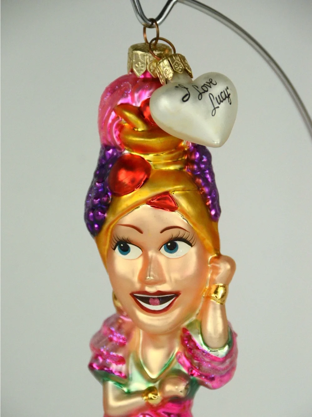Christopher Radko I Love Lucy as Carmen Miranda Glass Christmas Ornament